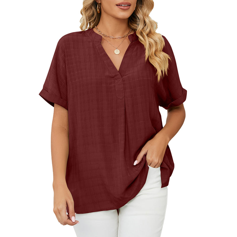 Blusa Fina Decote em V
