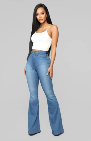 Calça Jeans Clássica de Cintura Alta