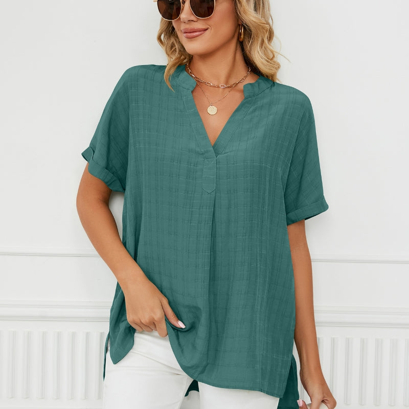 Blusa Fina Decote em V