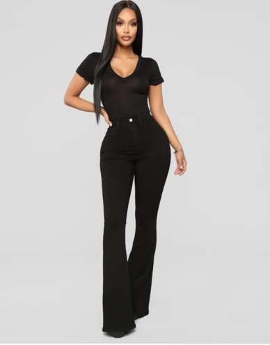 Calça Jeans Clássica de Cintura Alta