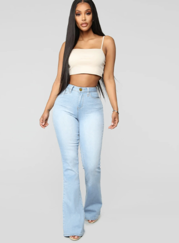 Calça Jeans Clássica de Cintura Alta
