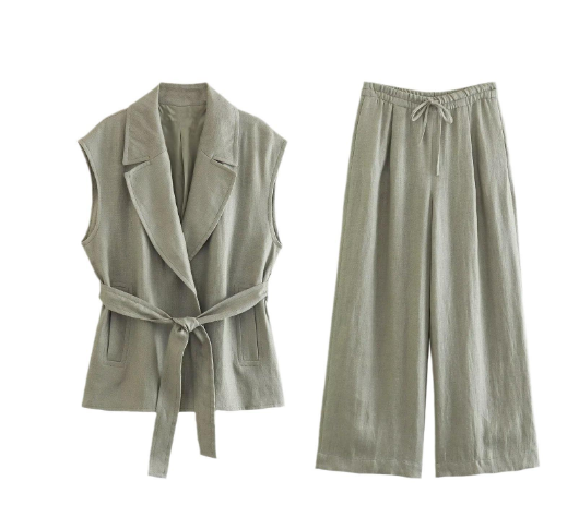 Conjunto Casual de Linho