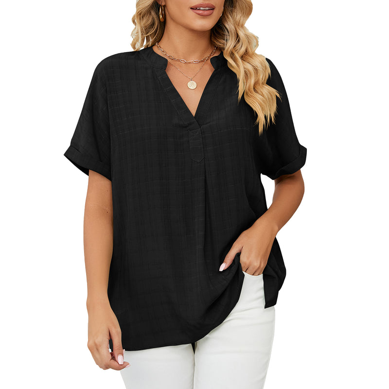 Blusa Fina Decote em V