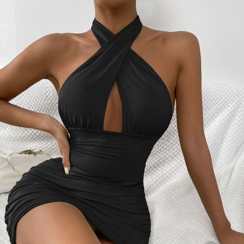 Vestido Europeu Gola Alta
