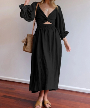 Vestido Primavera duas Peças com Decote em V