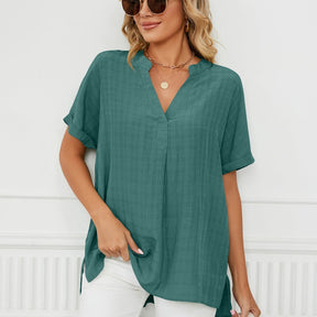 Blusa Fina Decote em V
